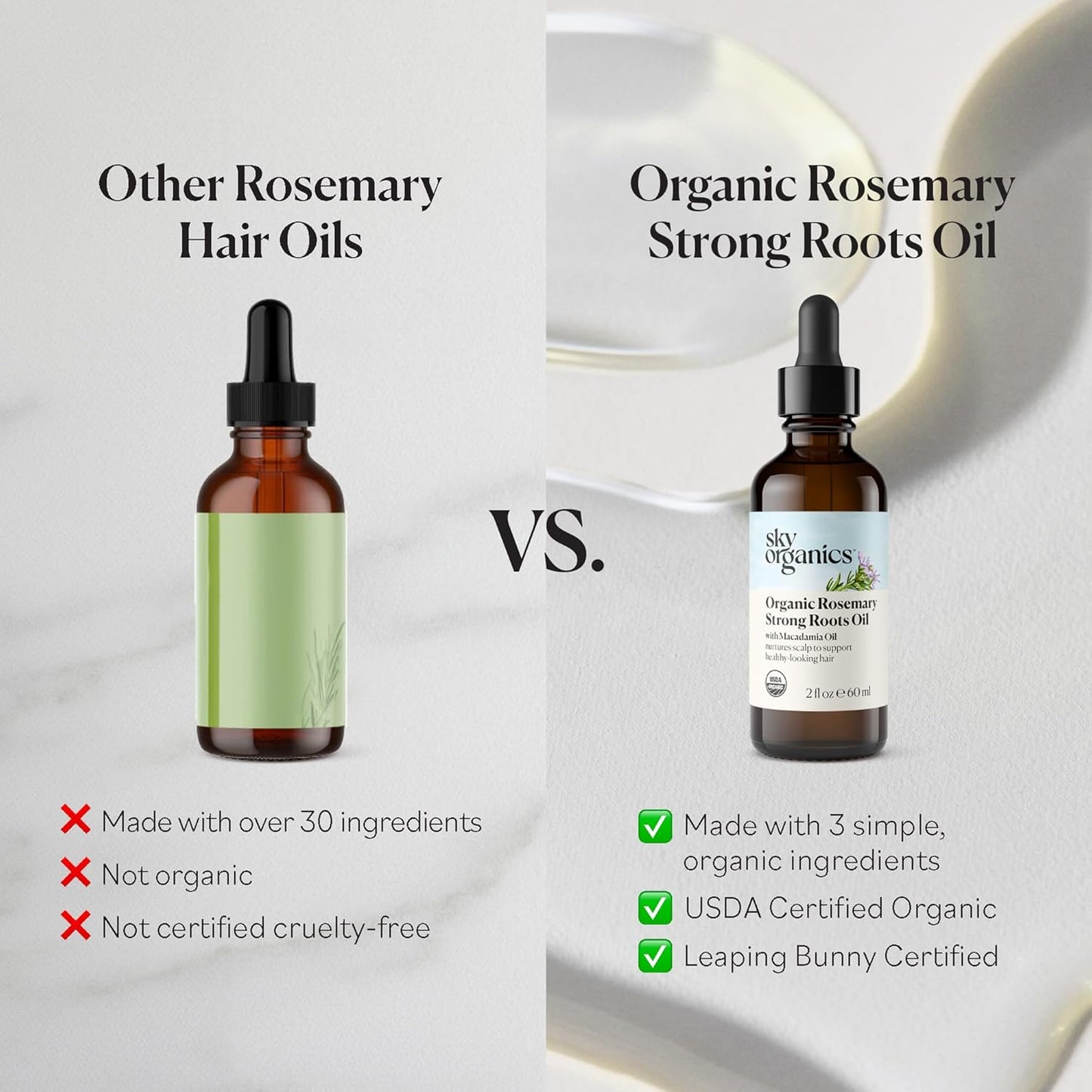 Organic Rosemary Scalp & Hair Oil Serum