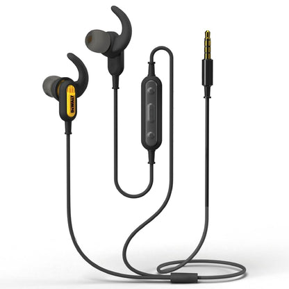 Wired 3.5mm Earbuds with Microphone for Work & Outdoor Use