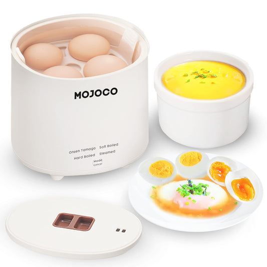 Rapid Mini Egg Cooker with Auto Shut-Off & Steaming Function