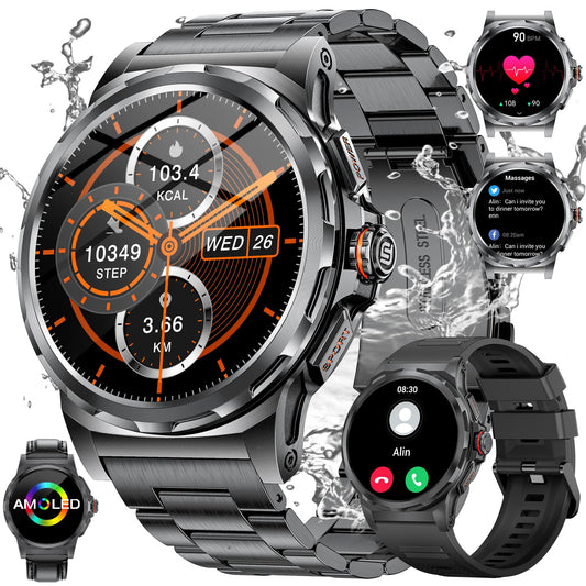 1.43-Inch AMOLED Smart Watch with Bluetooth Calling & Health Monitor