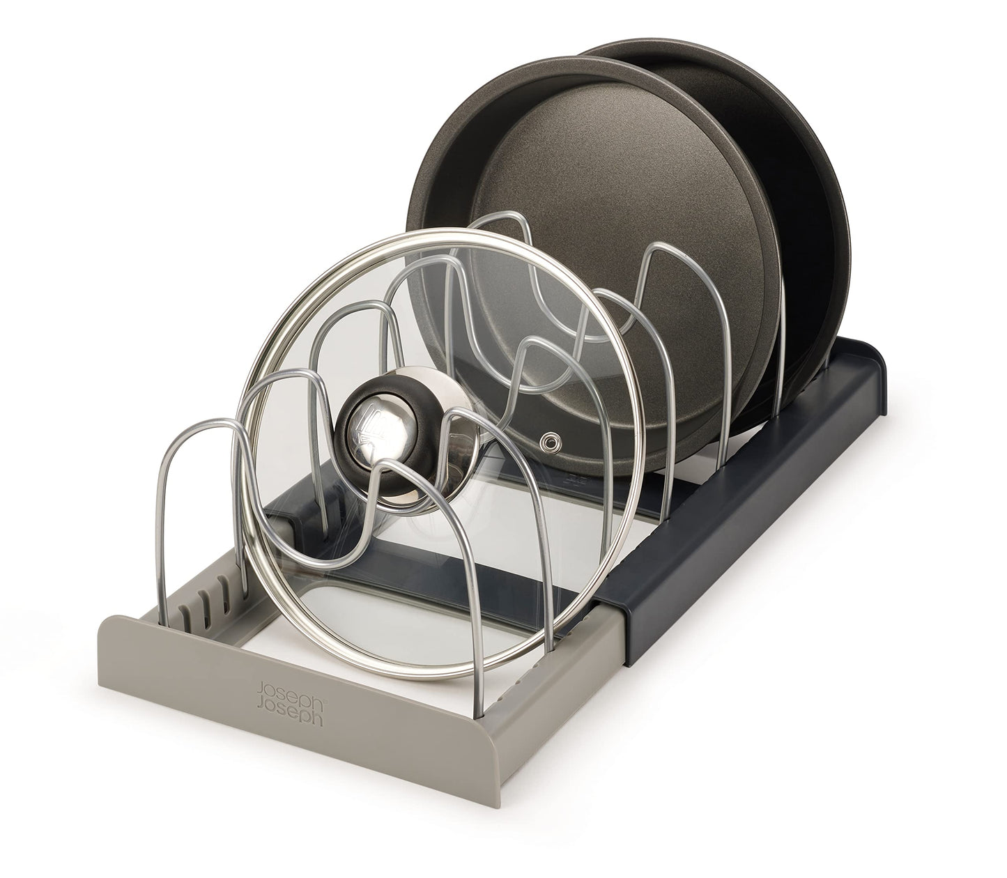 Expandable Kitchen Cookware & Pan Lid Drawer Organizer