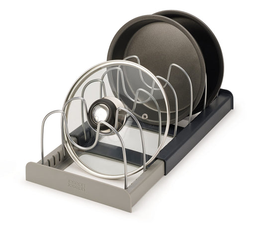 Expandable Kitchen Cookware & Pan Lid Drawer Organizer
