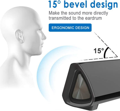 Portable Bluetooth Sound Bar with 3D Surround Sound & Remote Control