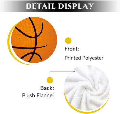 Ultra-Soft Basketball Throw Blanket 80 x 60 Inches