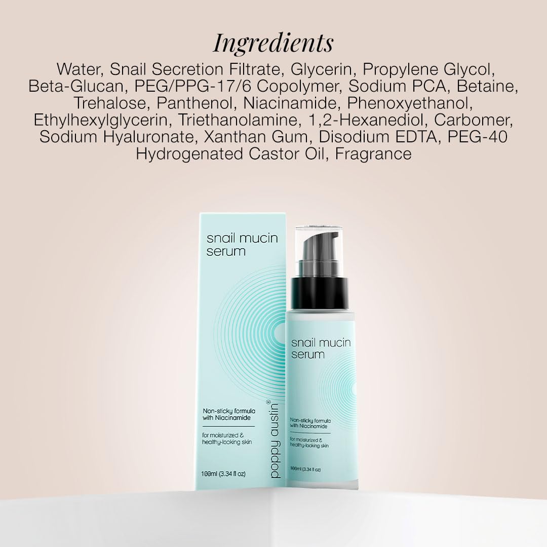 96% Snail Mucin Face Serum with Niacinamide & Hyaluronic Acid