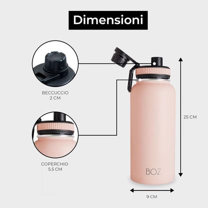 2-Pack 32oz Vacuum Insulated Stainless Steel Water Bottles