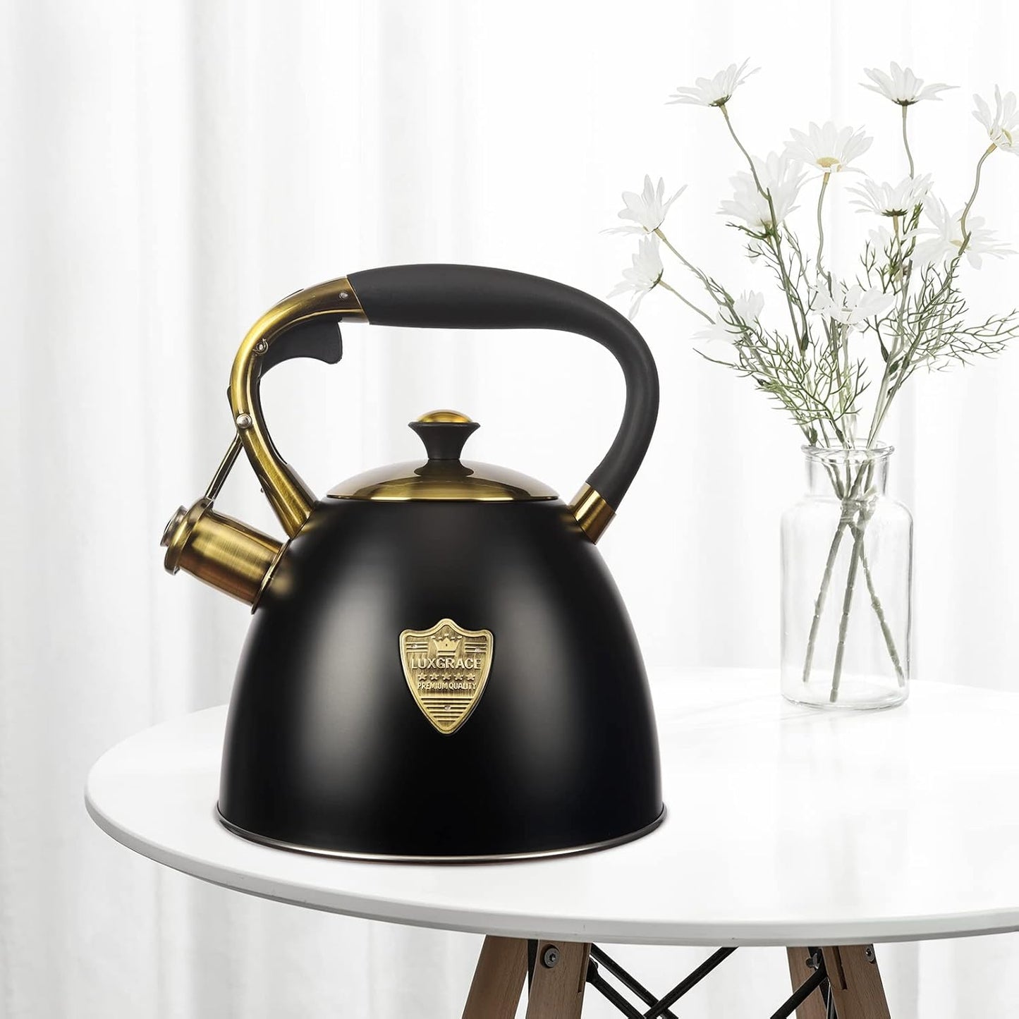 2.9-Quart Stainless Steel Whistling Tea Kettle for Stovetop