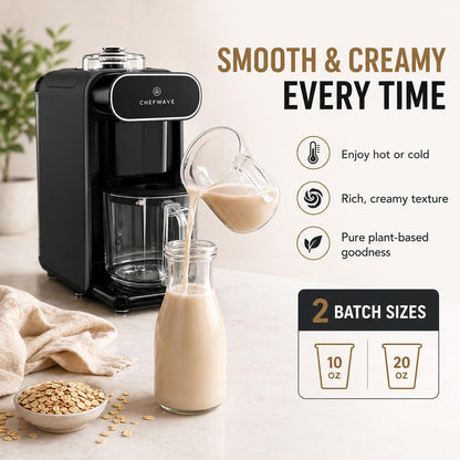 6-in-1 Plant-Based Milk Maker with Auto-Clean & Delay Start