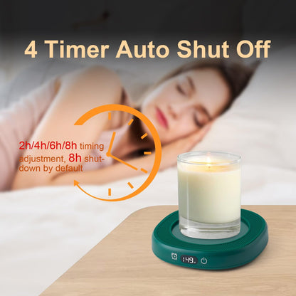 Coffee Mug Warmer Set with Cute Cat Mug & Auto Shut-Off