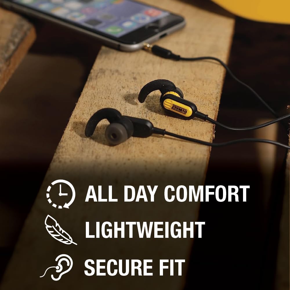 Wired 3.5mm Earbuds with Microphone for Work & Outdoor Use