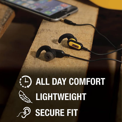 Wired 3.5mm Earbuds with Microphone for Work & Outdoor Use