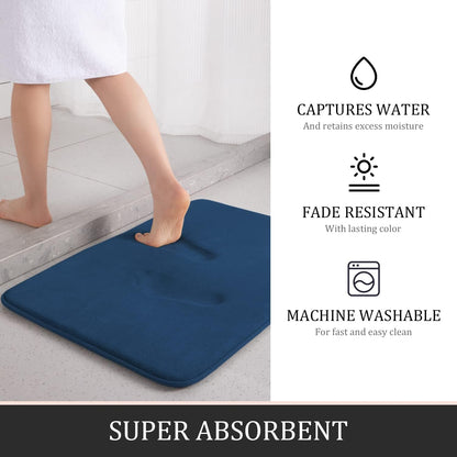 5-Piece Memory Foam Bathroom Rug Set