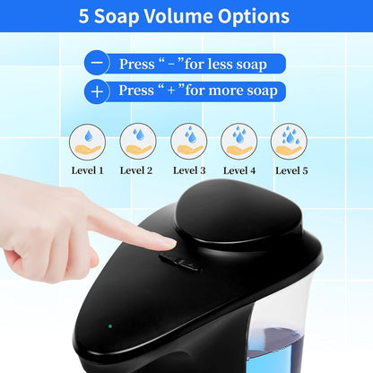 500ml Touchless Automatic Soap Dispenser with Adjustable Volume Control