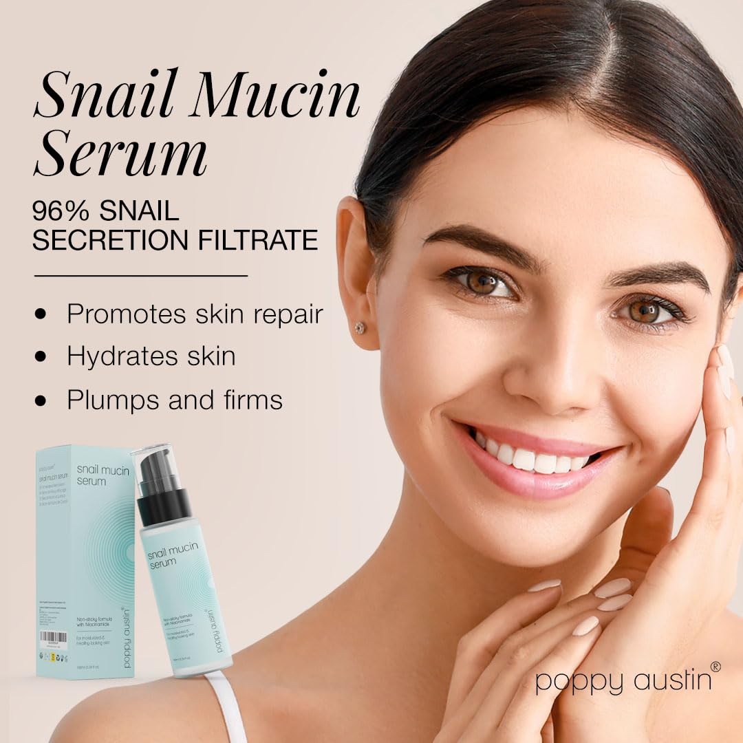 96% Snail Mucin Face Serum with Niacinamide & Hyaluronic Acid