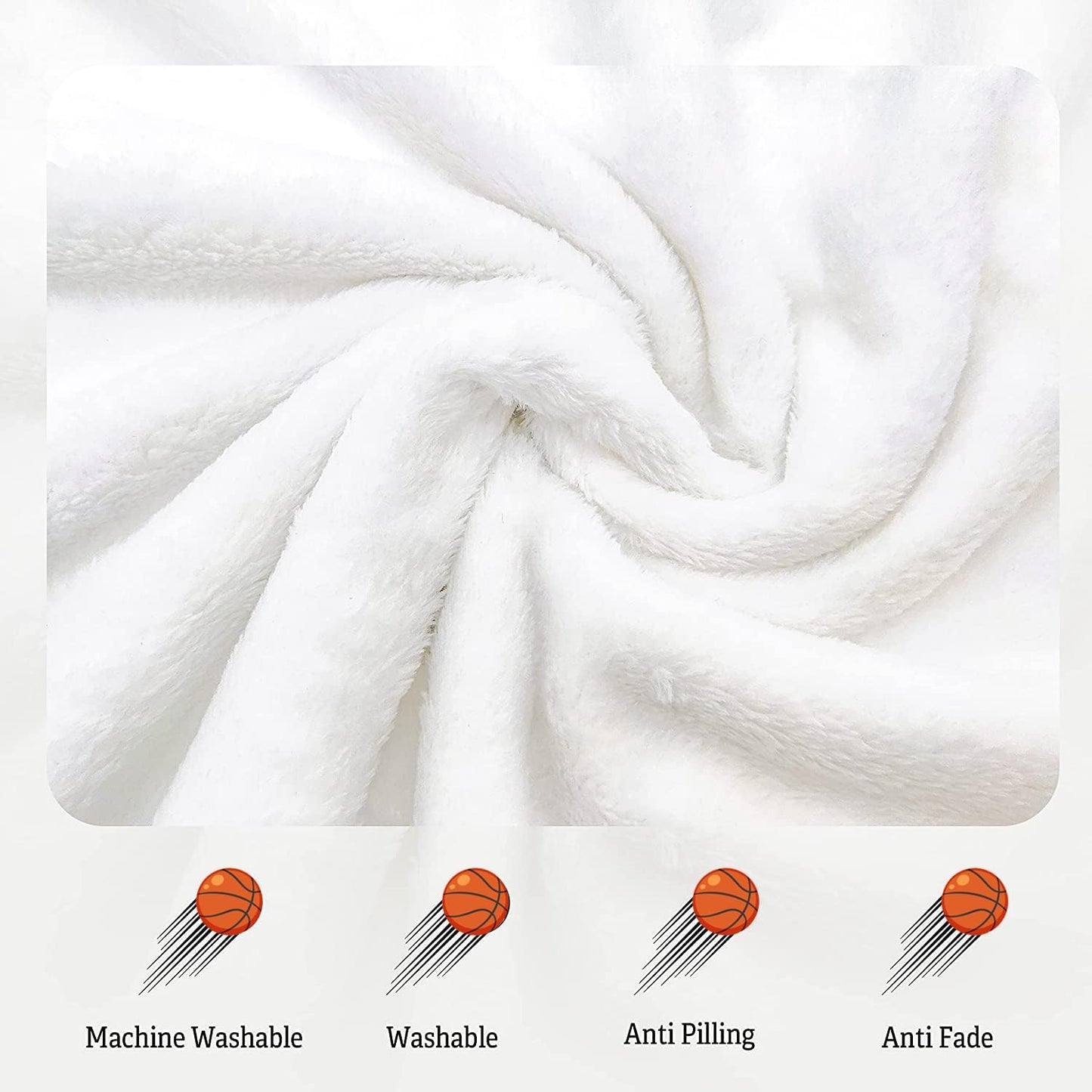Ultra-Soft Basketball Throw Blanket 80 x 60 Inches