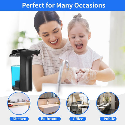 500ml Touchless Automatic Soap Dispenser with Adjustable Volume Control