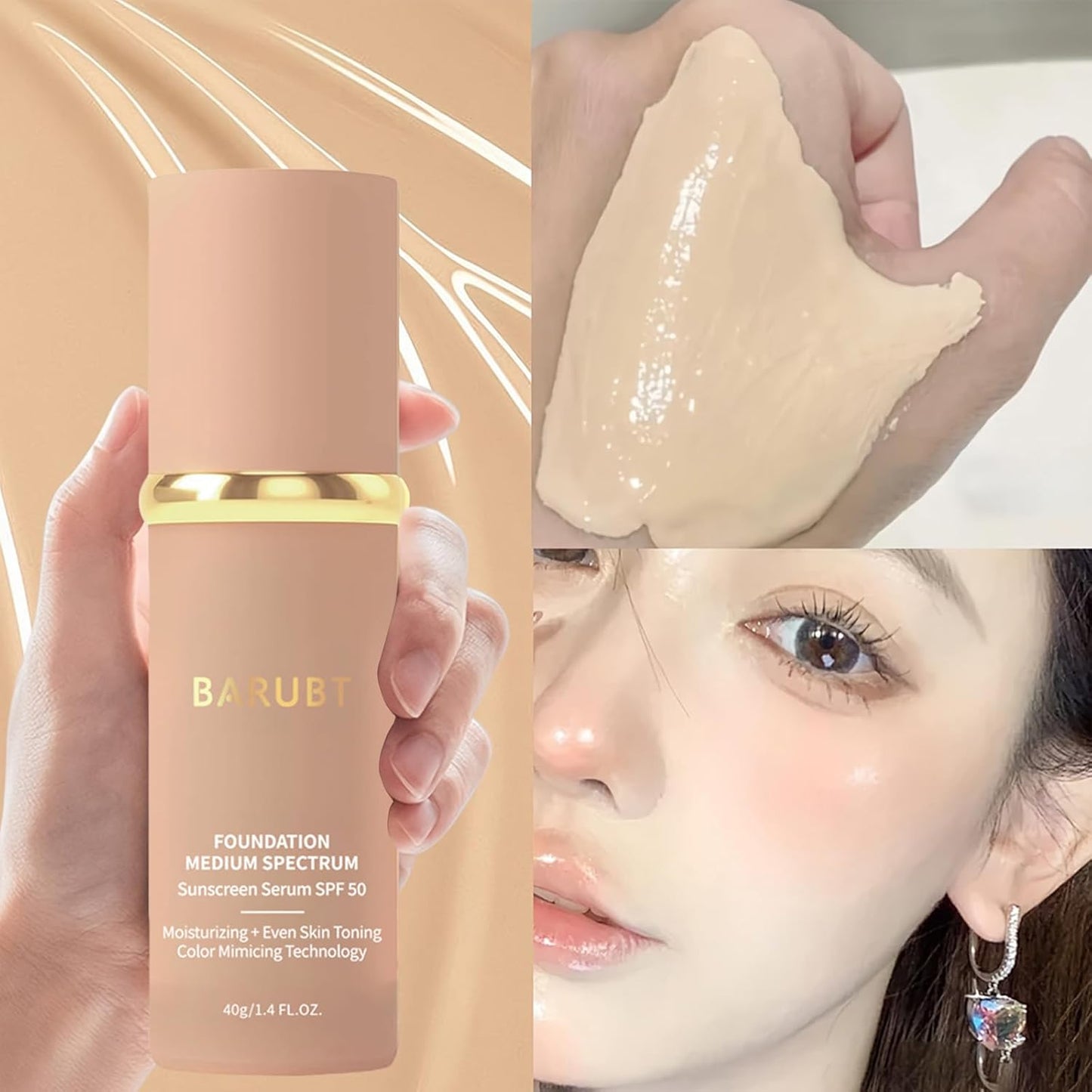 4-in-1 Hydrating Foundation with Concealer & SPF 50+