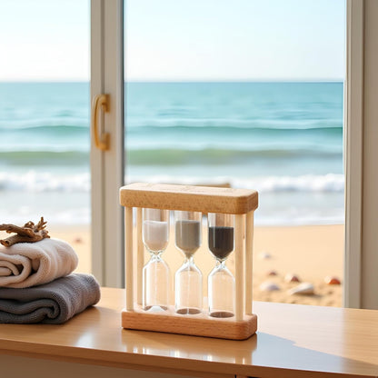 Wooden Sand Hourglass Timer for Kitchen & Home Décor