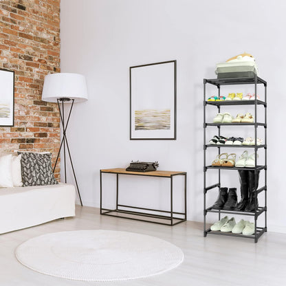 4-Tier Narrow Shoe Rack for Small Spaces