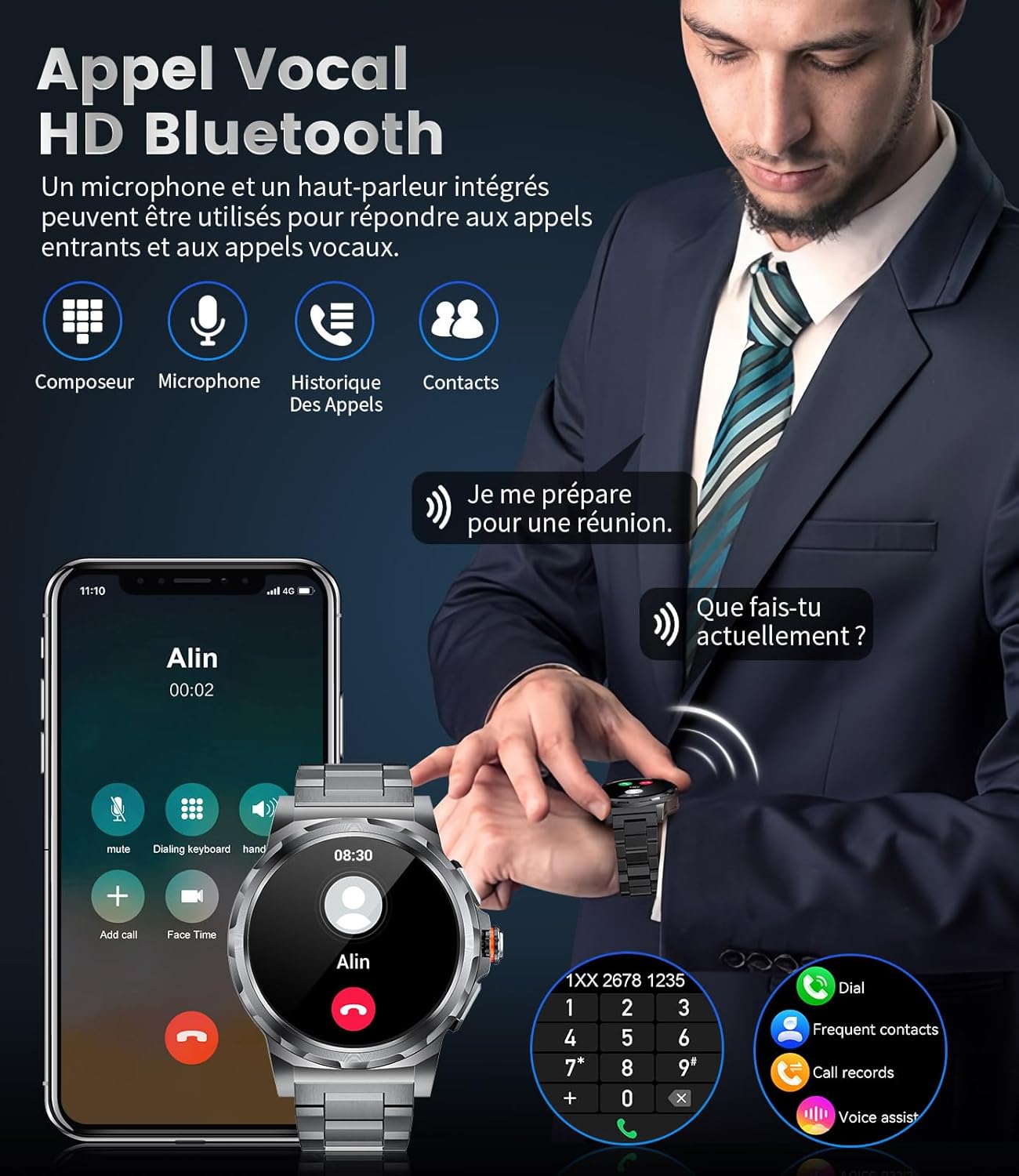 1.43-Inch AMOLED Smart Watch with Bluetooth Calling & Health Monitor