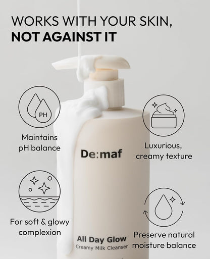Creamy Milk Facial Cleanser with Hyaluronic Acid & Ceramides