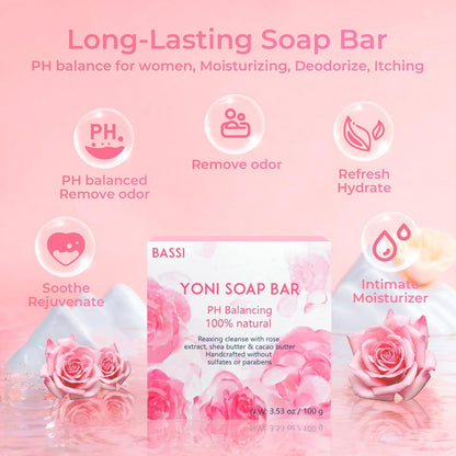 Feminine Care Soap Bars & Natural Intimate Oil Set