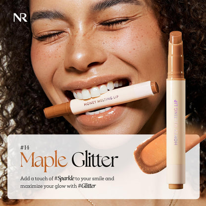 Honey Melting Lip Glitter Gloss Balm
