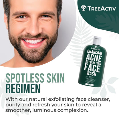 Charcoal & Sulfur Face Wash for Acne-Prone Skin