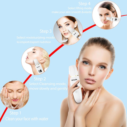 Ultrasonic Skin Scrubber & Blackhead Remover Spatula