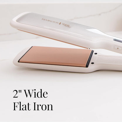 2-Inch Ceramic Hair Straightener with Argan Oil & Keratin