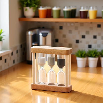 Wooden Sand Hourglass Timer for Kitchen & Home Décor