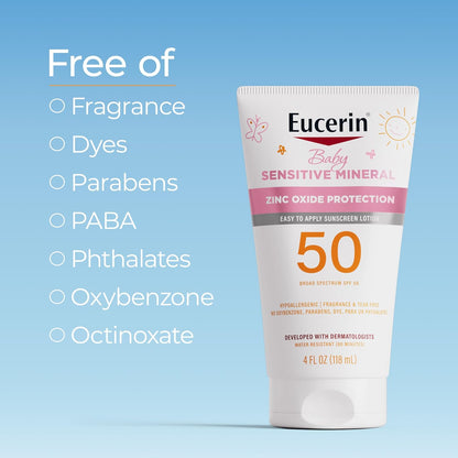 Baby Mineral Sunscreen Lotion SPF 50 with Zinc Oxide
