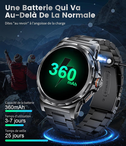 1.43-Inch AMOLED Smart Watch with Bluetooth Calling & Health Monitor