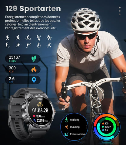 1.43-Inch AMOLED Smart Watch with Bluetooth Calling & Health Monitor