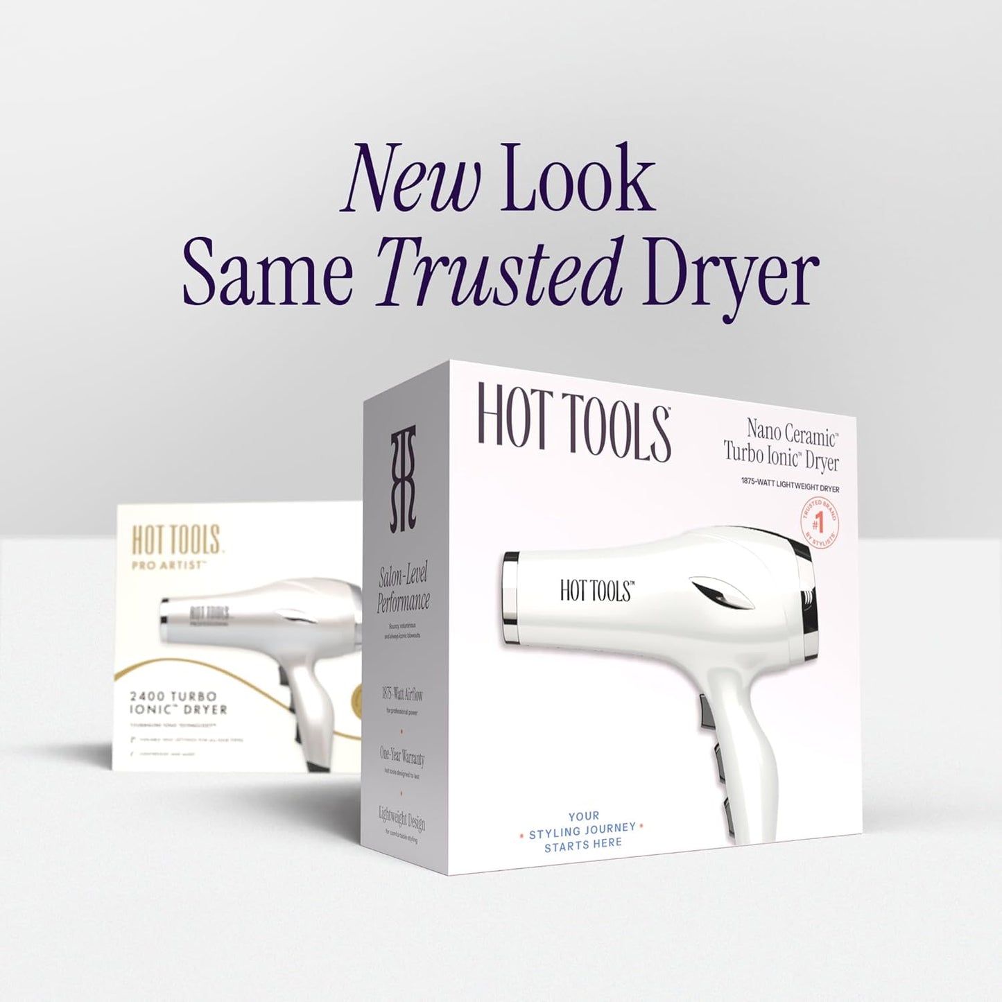 Turbo Ceramic Ionic Hair Dryer with 3 Styling Attachments
