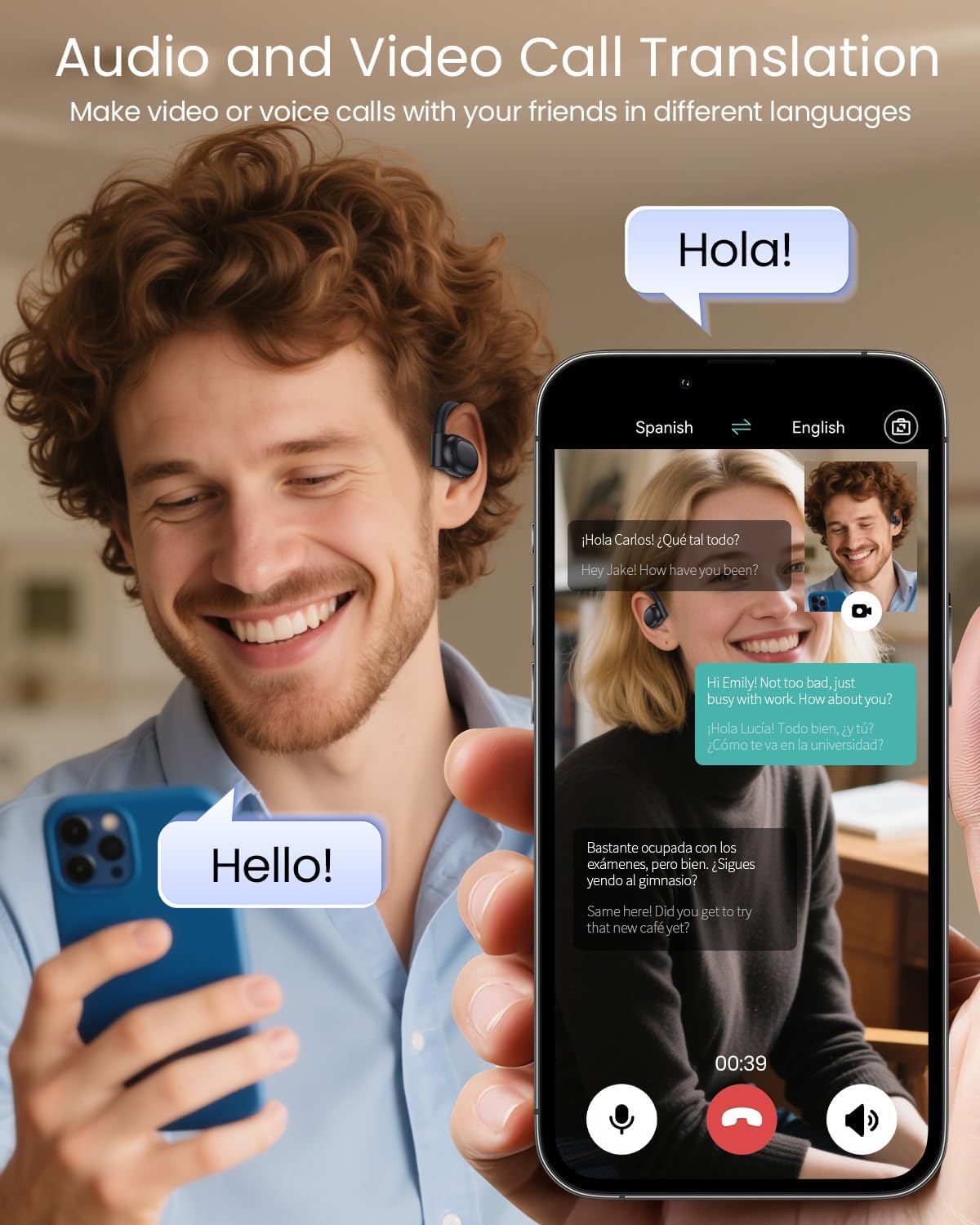 Open-Ear Bluetooth 5.3 Wireless Earbuds with 80-Hour Battery Life