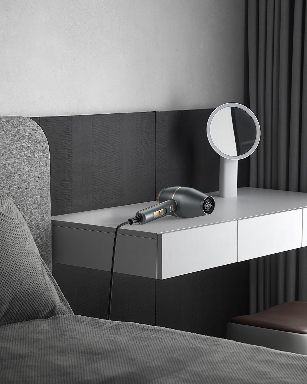 1875W Ionic Hair Dryer with Diffuser & Styling Attachments