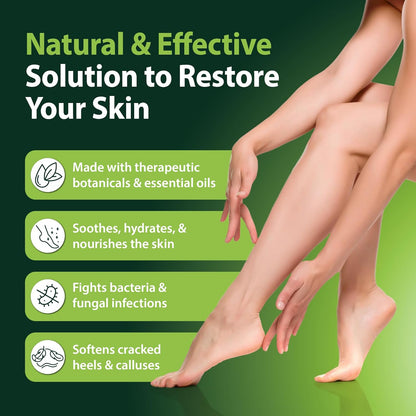 Tea Tree Foot & Body Oil for Dry Skin and Cracked Heels