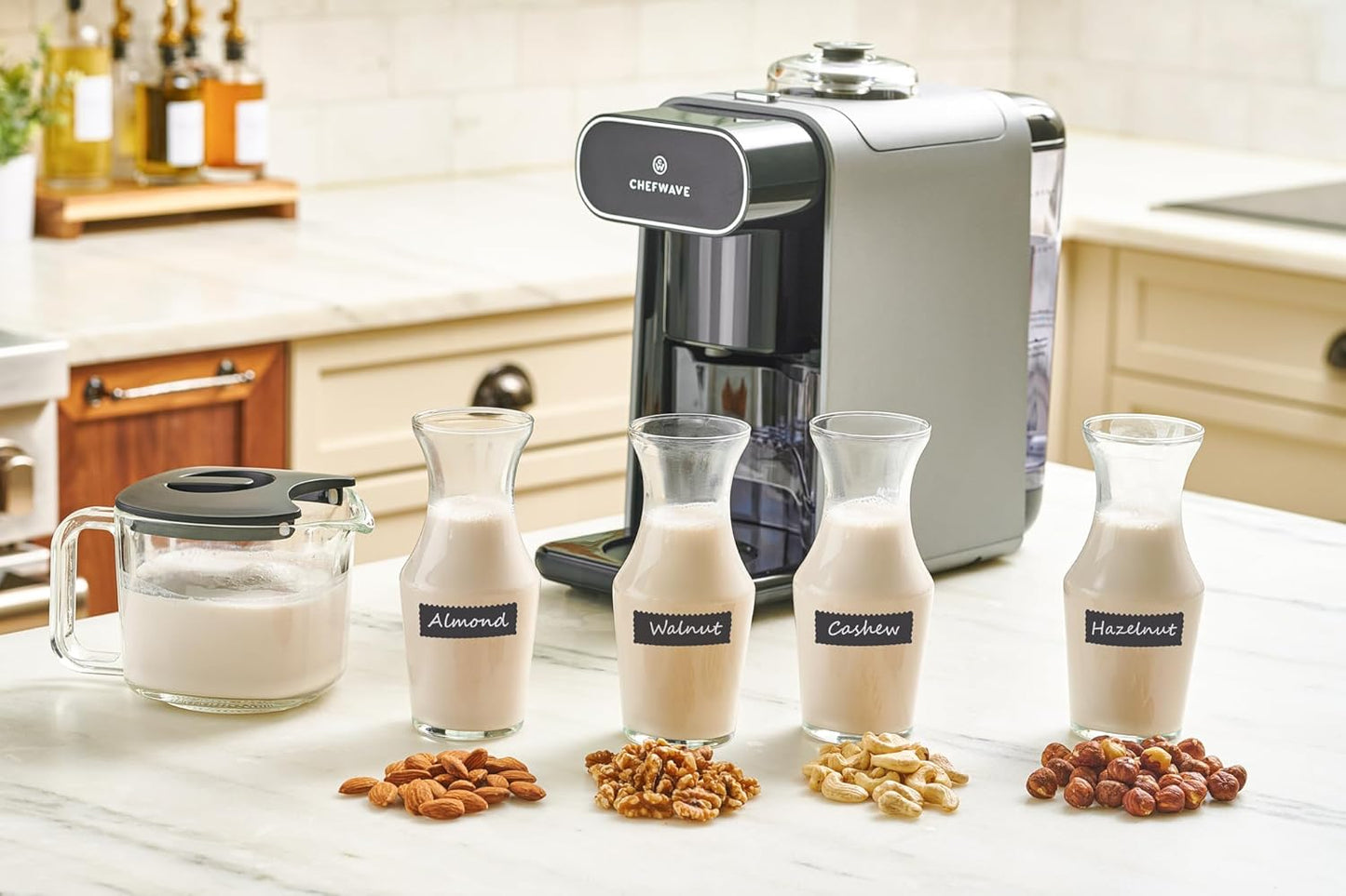 6-in-1 Plant-Based Milk Maker with Auto-Clean & Delay Start