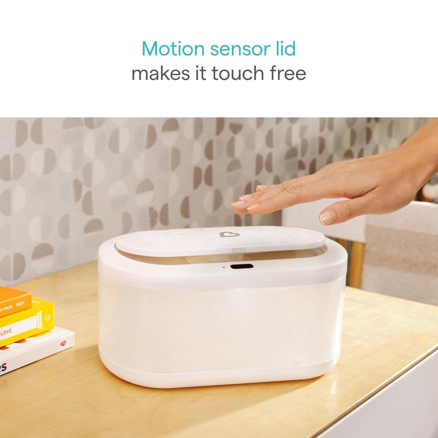 Touch-Free Baby Wipe Warmer with Night Light & Motion Sensor