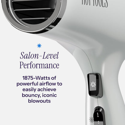 Turbo Ceramic Ionic Hair Dryer with 3 Styling Attachments