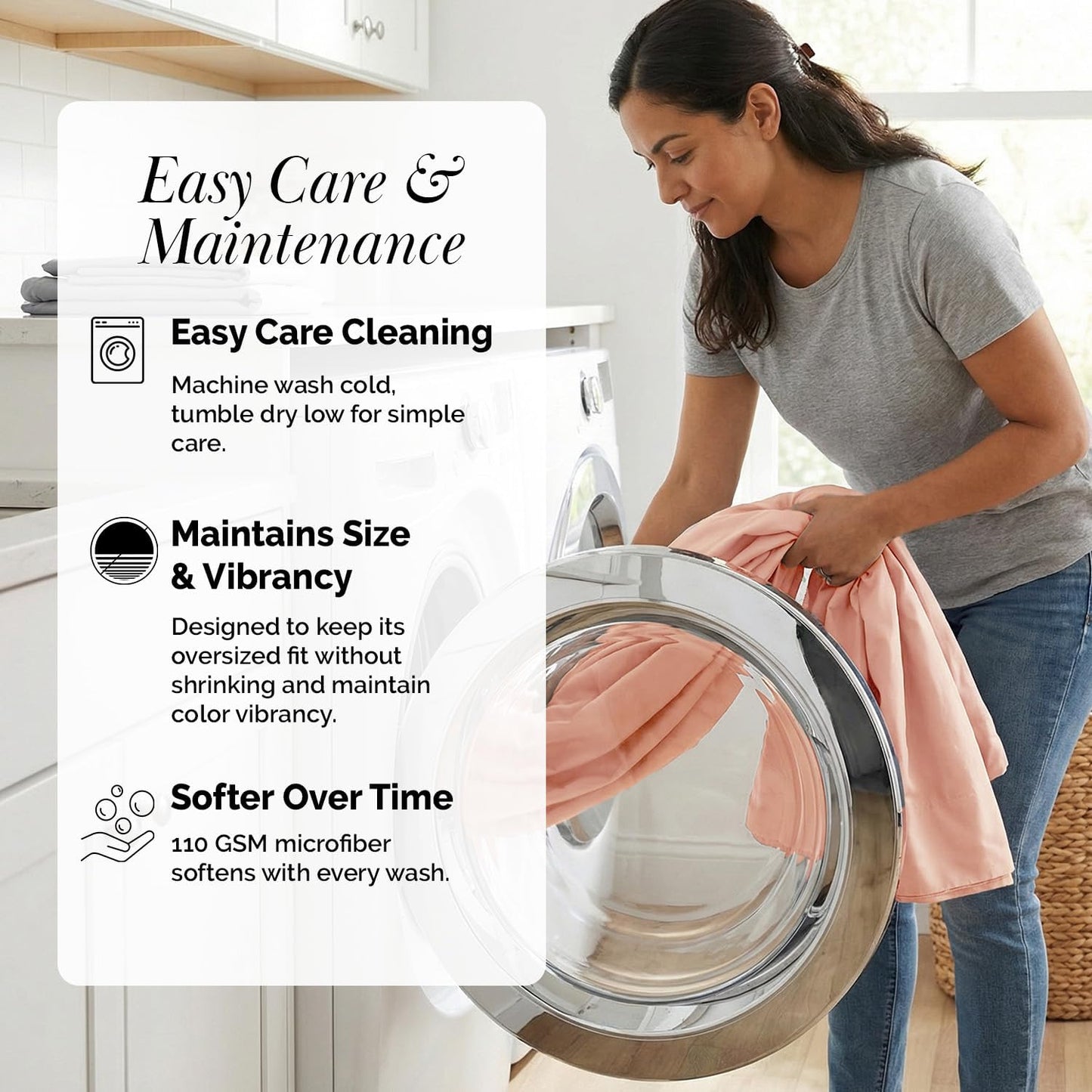 King Size Pleated Microfiber Sheet Set with 21-Inch Extra Deep Pockets