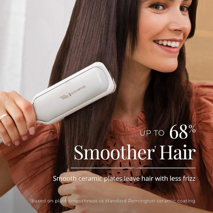 2-Inch Ceramic Hair Straightener with Argan Oil & Keratin