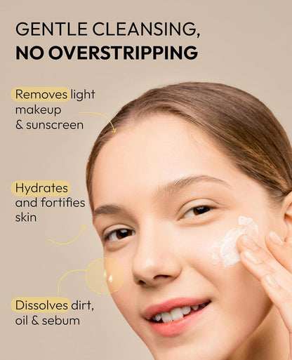 Creamy Milk Facial Cleanser with Hyaluronic Acid & Ceramides