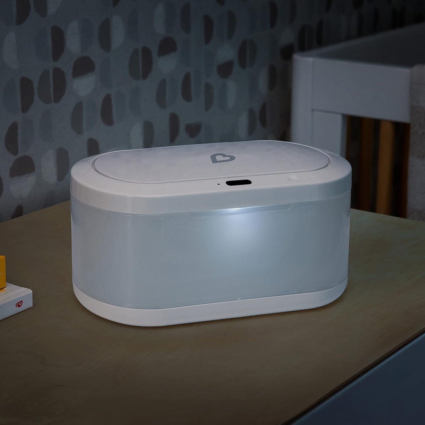 Touch-Free Baby Wipe Warmer with Night Light & Motion Sensor