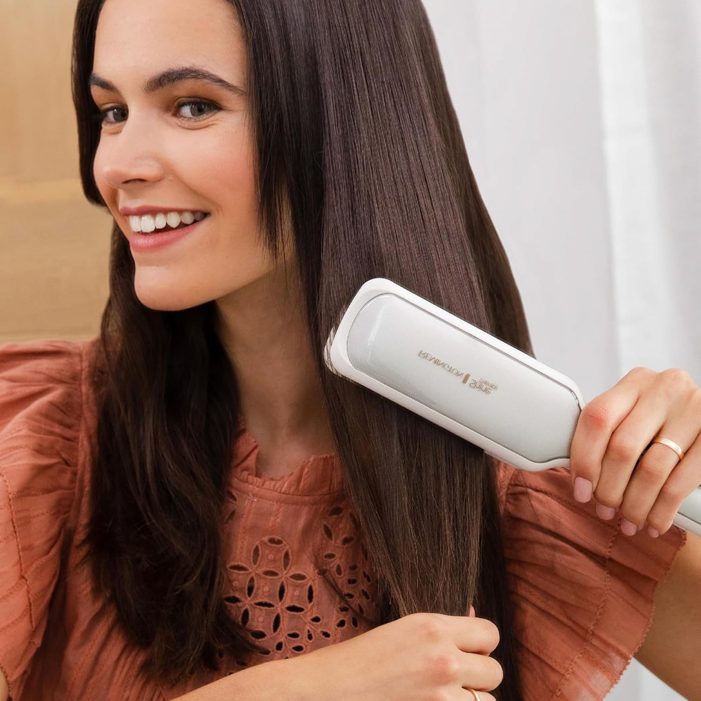 2-Inch Ceramic Hair Straightener with Argan Oil & Keratin