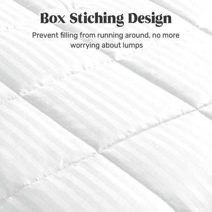 Queen Size Lightweight Down Alternative Blanket with Satin Trim