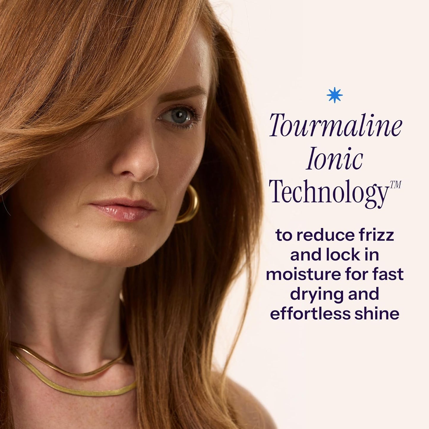 Turbo Ceramic Ionic Hair Dryer with 3 Styling Attachments