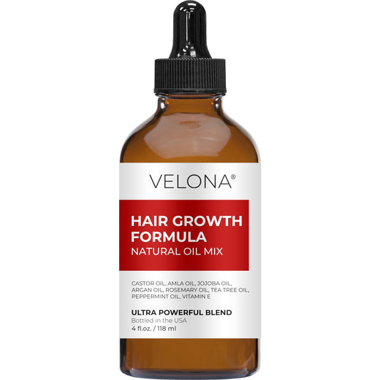 Natural Hair Growth Oil Blend with Rosemary & Castor Oil