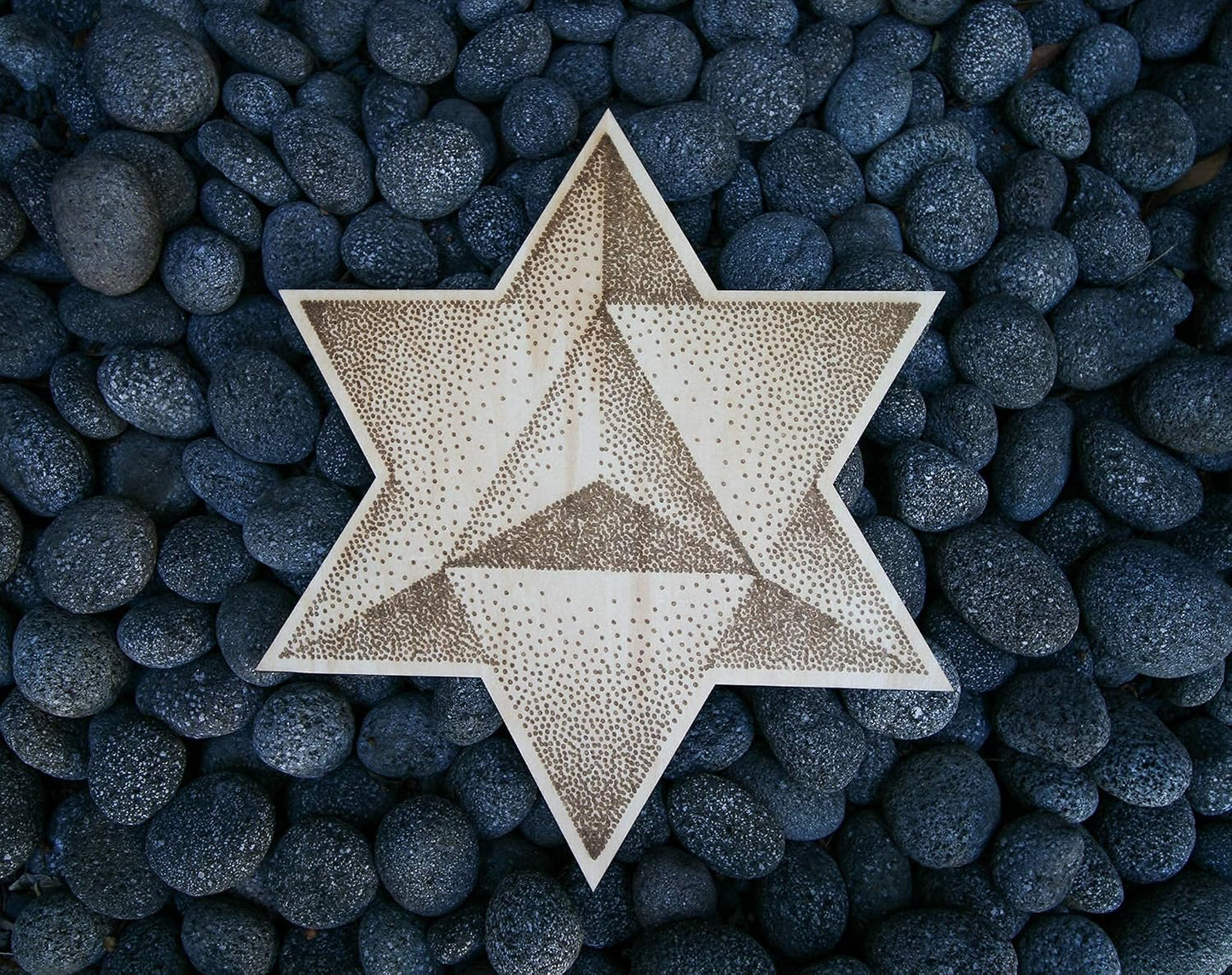 12-Inch Merkabah Sacred Geometry Wood Wall Art